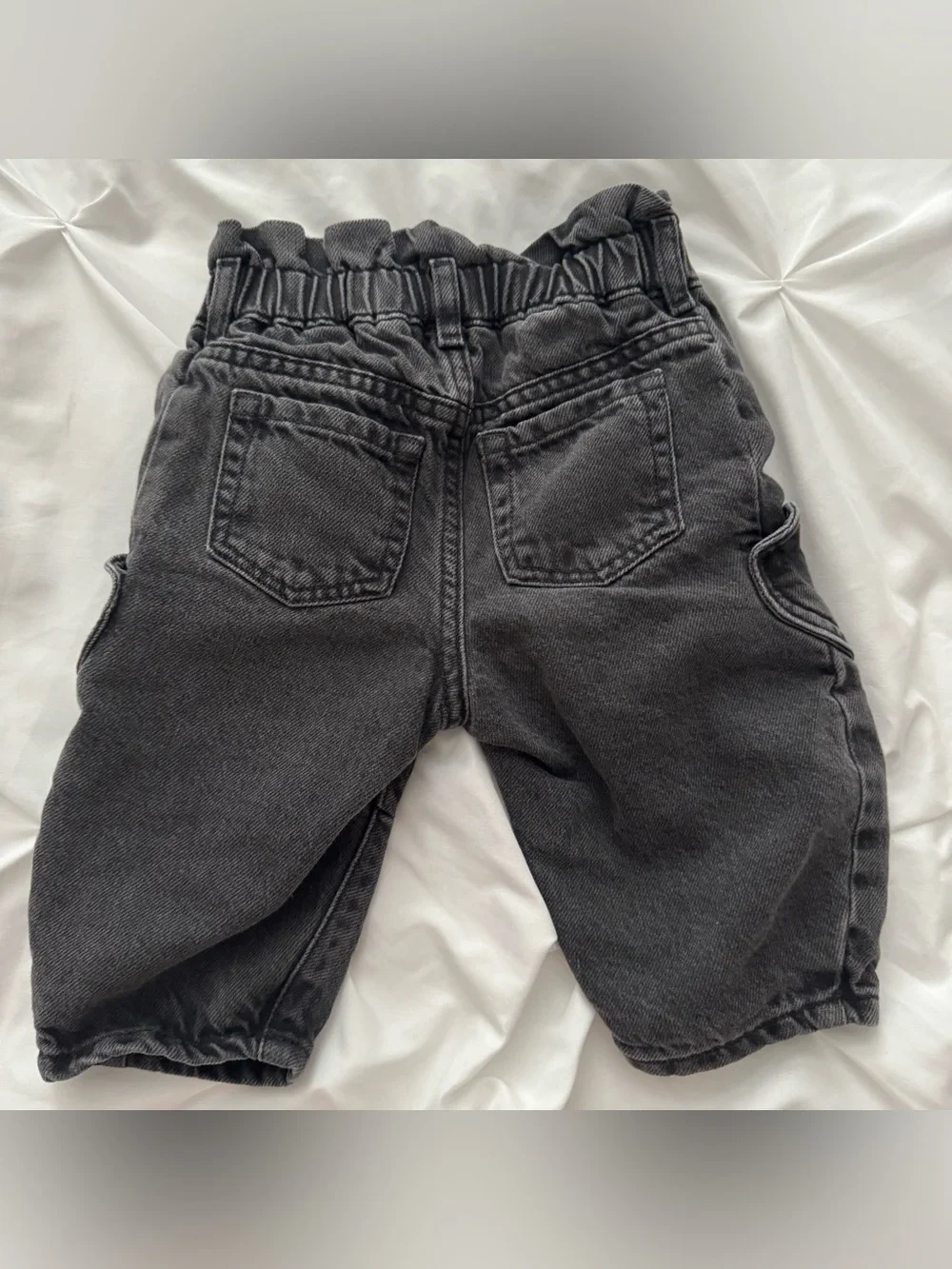 BabyGap Black Paperbag Waist barrel jeans size 6-12months